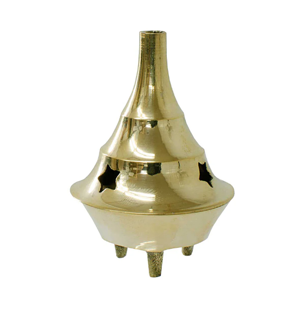 (image for) 2" Brass Cone Incense Holder