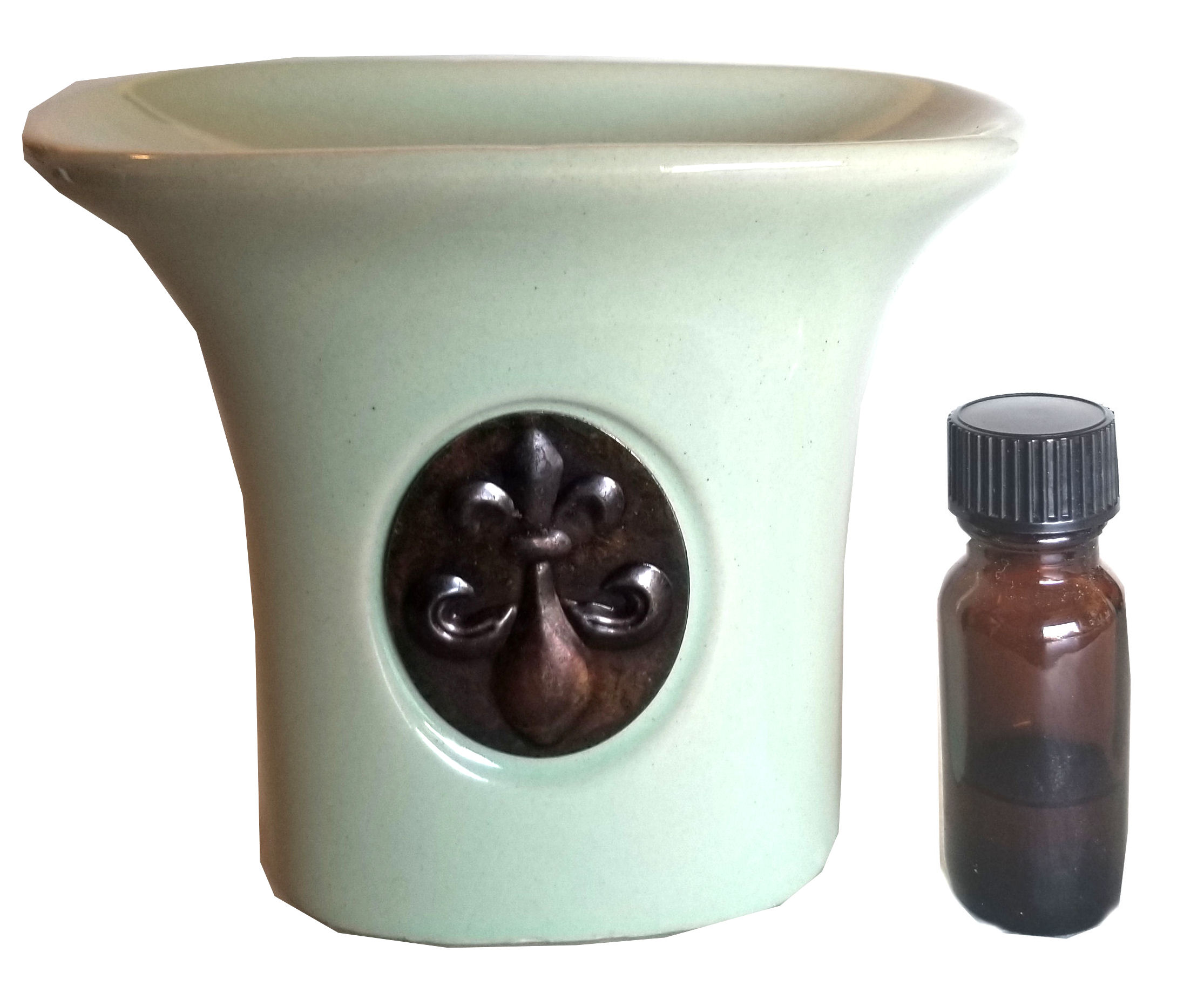 (image for) Ceramic Oil Warmer with 1/2 oz oil #CER5010