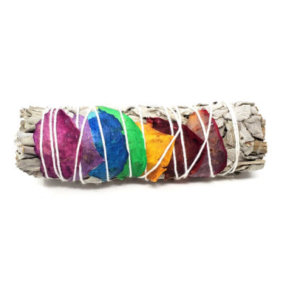 (image for) 3-4" Seven Chakra Sage Smudge