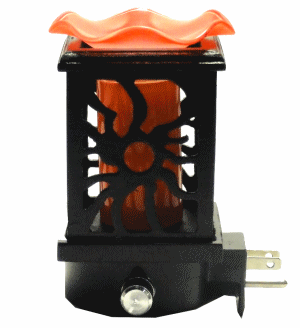 Wooden Electric Oil Plug In Burner # E745-SI - Click Image to Close