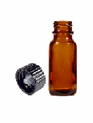 (image for) 15ml Amber Boston Round Bottles