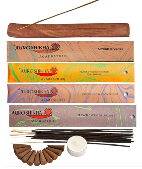 Auroshikha Incense Sampler Gift Set (image for) Auroshikha Incense Sampler Gift Set