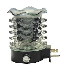(image for) Black Electric Oil Warmer #E711BK-SI