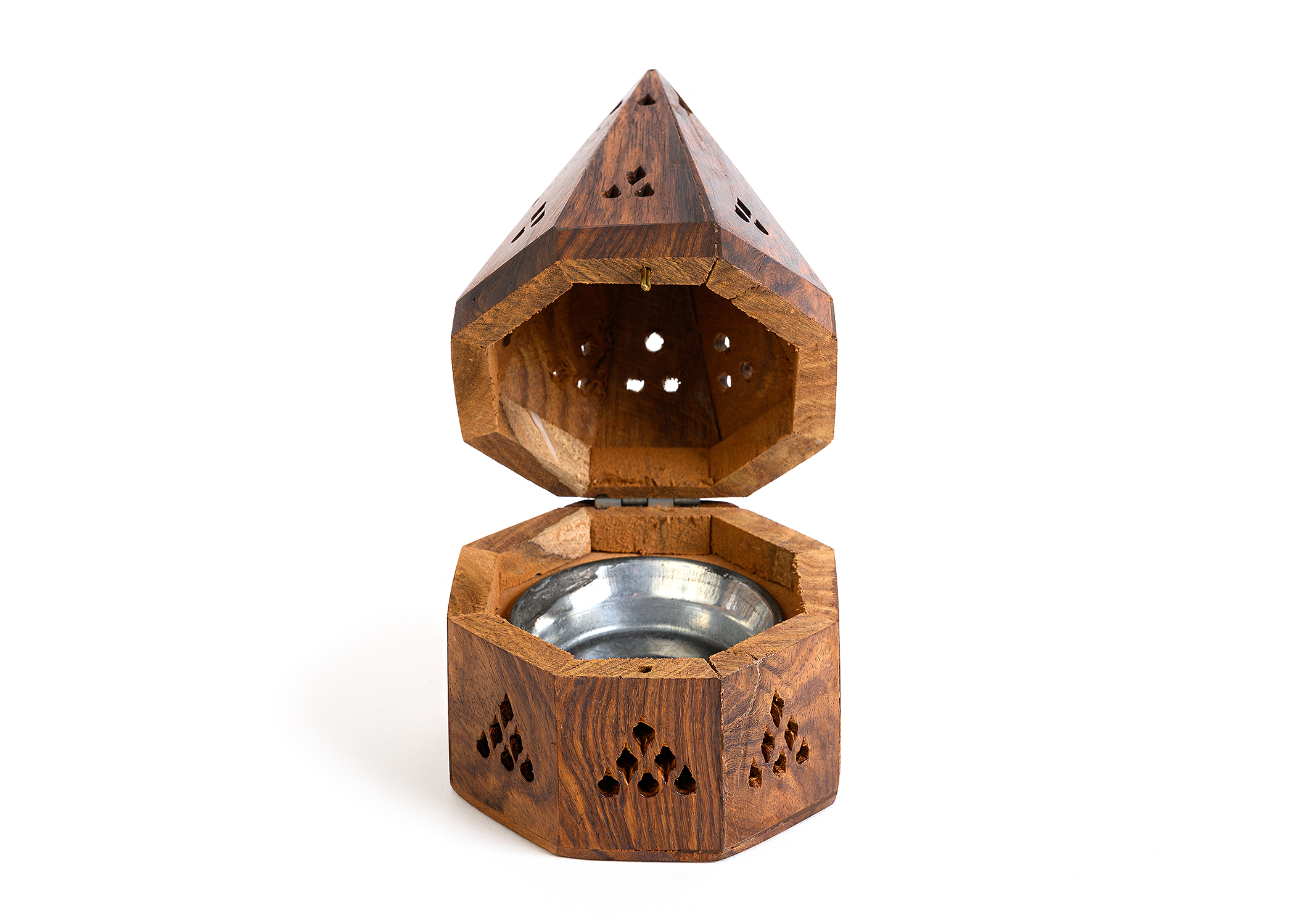 (image for) Cone Incense Wooden Temple Burner w/15 Cones