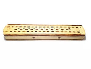 Natural Checker Incense Box