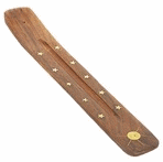 (image for) Brass Inlays Wood Incense Holder (1pc)