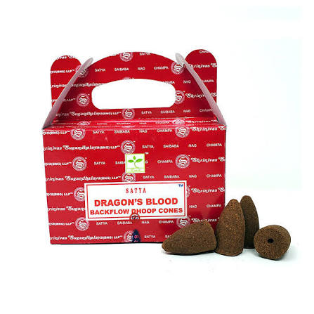 Satya Dragon's Blood Backflow Cones (image for) Satya Dragon's Blood Backflow Cones